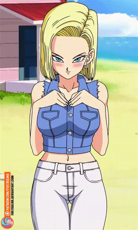 android 18 gif|Android 18 Dragonball Anime GIF .